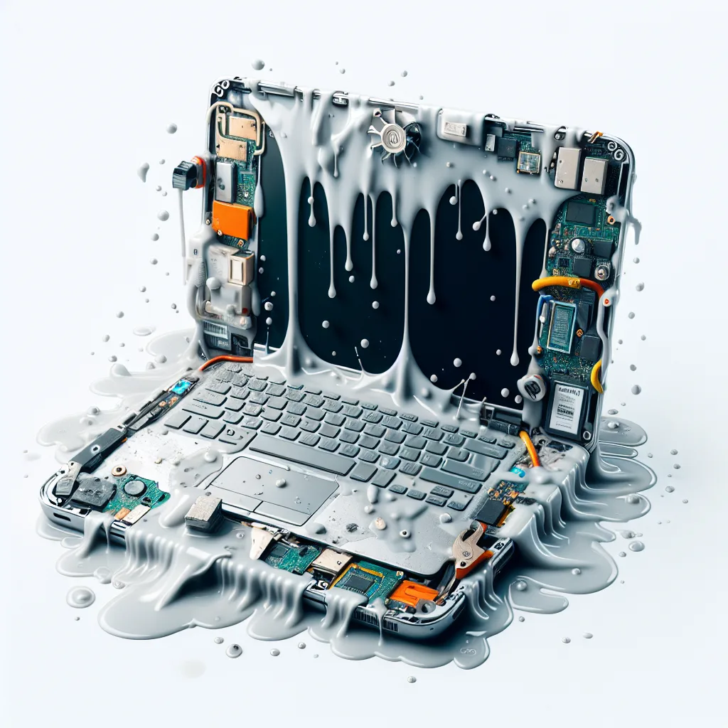 Naprawa laptopów po zalaniu – co można zrobić samemu?